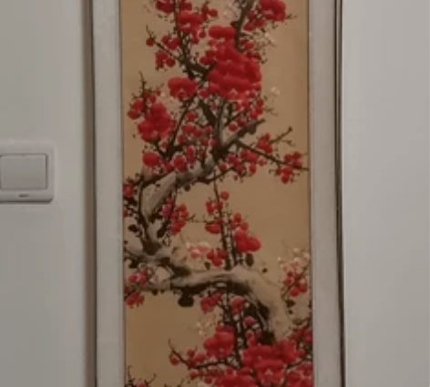 四条副，已装裱，工艺画，全新，出差外地买的...