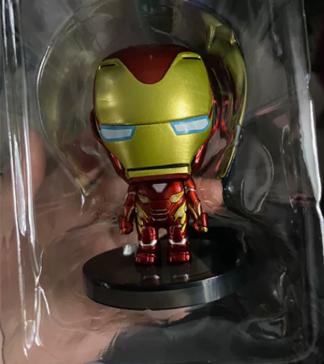 正版Q版漫威复仇者联盟手办车载桌面钢铁侠迪...