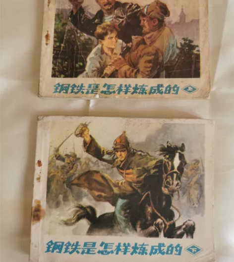 钢铁是怎样炼成的(上)(下)一套。一版一印...