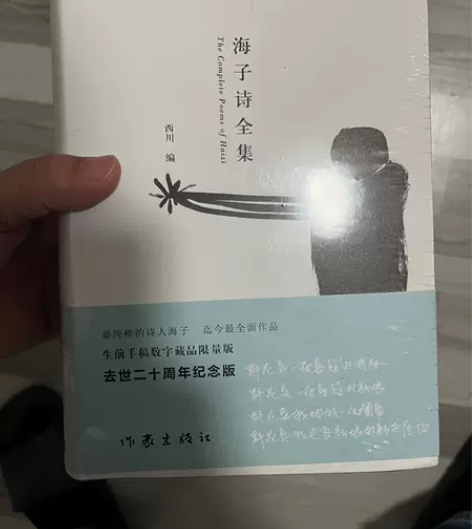 元视觉 海子《 春天》手稿加海子诗全集实体...