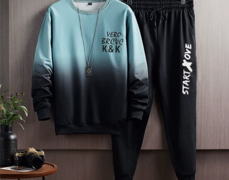 卫衣套装男2021春季运动装潮流港风宽松潮...