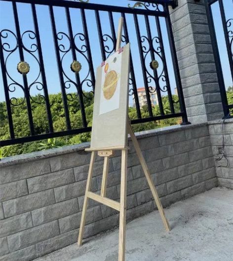 1.5米原木画架展架，几乎全新，同城自取 ...