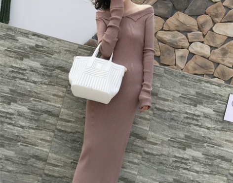 ◆MMCO◆2018春夏新品 翻领露肩针织...