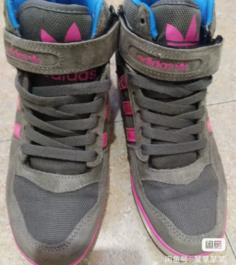 秋冬款内增高阿迪高腰运动鞋，高腰穿着暖和舒...