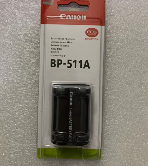 (送电池盒)佳能BP511A原装电池EOS...