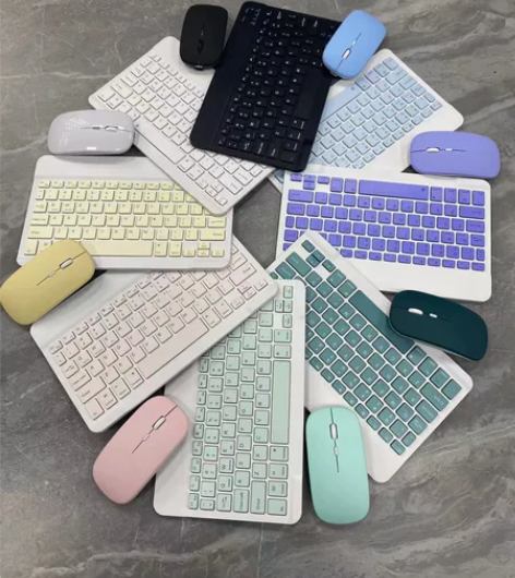 全新10寸蓝牙键盘鼠标套装iPad手机平板...