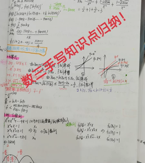 出数学三笔记！21学姐考研已上岸，数三12...