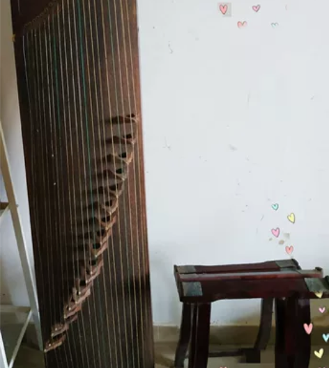 闲置二手古筝 163厘米红木古筝带琴架调音...