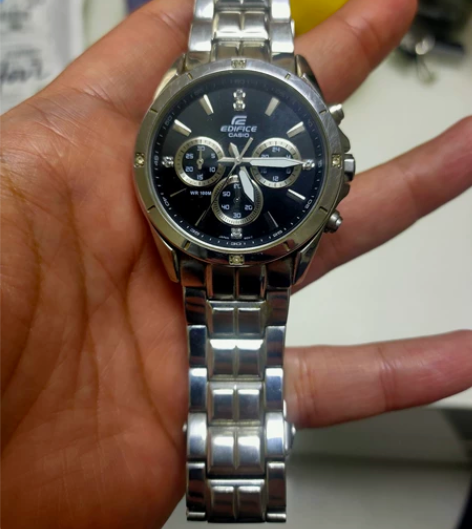 卡西欧EF544，单日历，三眼计时多功能石...