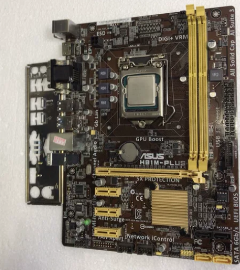 华硕H81M-PLUS主板，G3220处理...