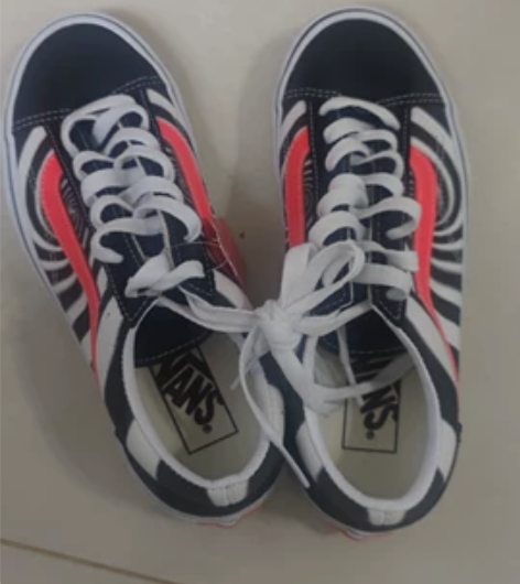 VANS范斯 STYLE 37 螺旋斑马纹...