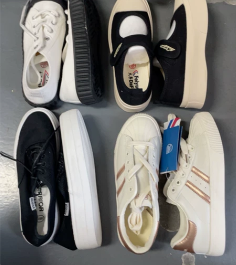 37码飞跃官方正品馒头鞋帆布鞋老爹鞋板鞋女...