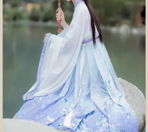转卖如梦霓裳汉服女原创若耶情侣汉服交领襦裙...