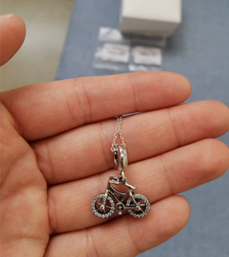 Pandora潘多拉华丽自行车925银串饰...