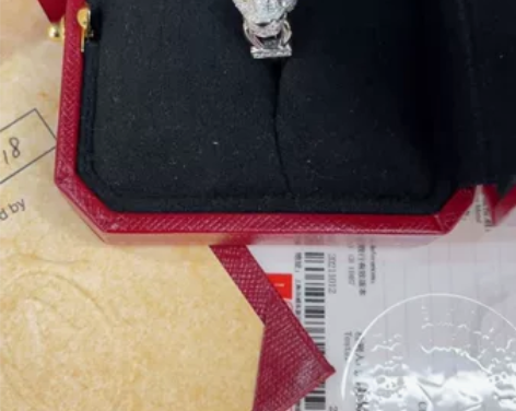 99新 卡地亚 Panthère de 戒...