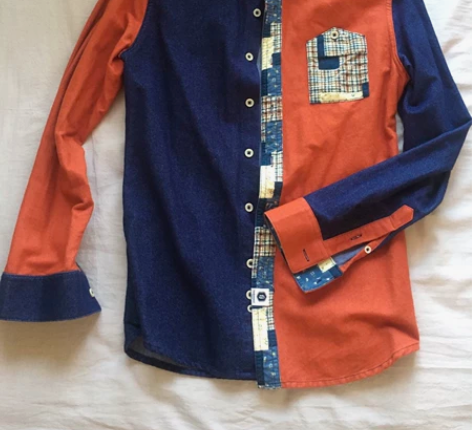 包邮马克华菲长袖衬衫男 尺码:165/84...