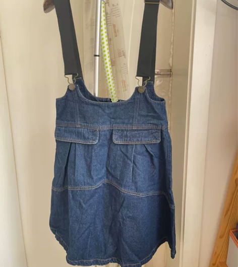 夏季牛仔背带裙 95新 买回来只穿了一次 ...