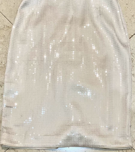 H##amp；amp；M亮片铅笔裙 面料：...