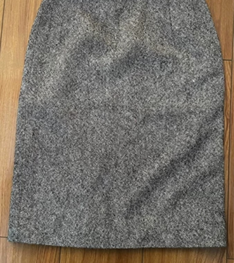 Vantage日本单毛呢花色半身裙 百搭铅...