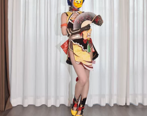 悠窝窝 香菱cos服全套＋鞋子＋假发 S码...