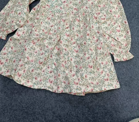 全新实拍 女童田园风连衣裙 尺码130包邮...