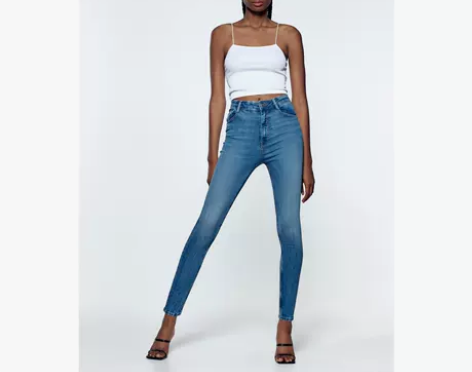 ZARA 夏季新款 TRF 女装 塑形高腰...