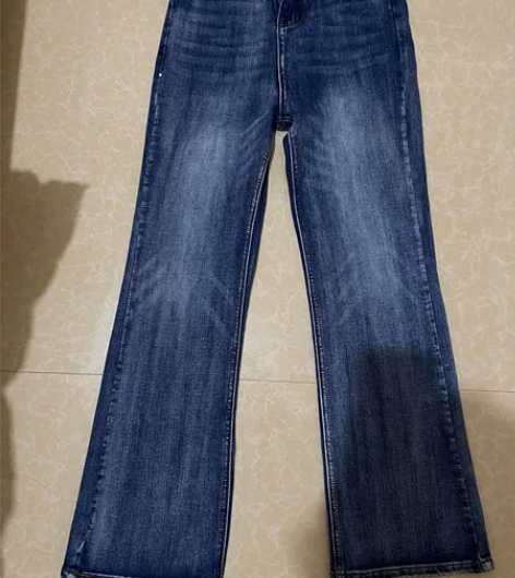 秋冬厚实牛仔裤阔腿裤 m码 穿过几次便宜出了