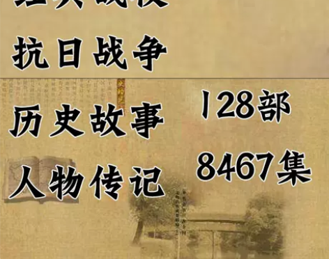老人听书卡评书卡历史战争名人传记抗日战争3...