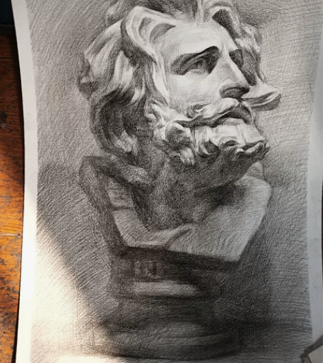 素描石膏，马赛八开作品 感兴趣的话点“我想...