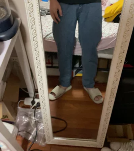 MDay春秋款复古梨形穿搭显瘦哈伦裤遮胯高...