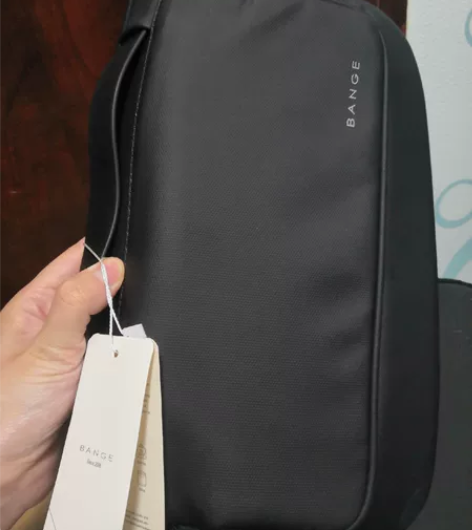 班歌男士斜挎胸包腰包bange小包全新带吊...