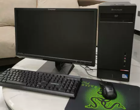 因公司倒闭二手联想电脑主机台式机全套原装品...