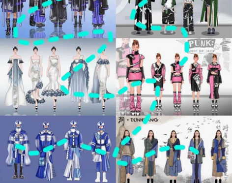 代画现成PS服装设计效果图,一口价(包款式...