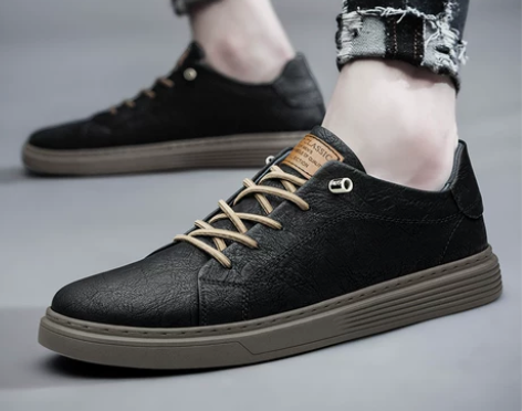 牛皮男鞋2022新款男士冬季真皮休闲皮鞋板...