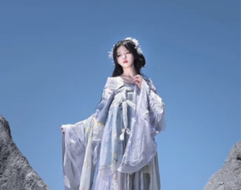 异志阁原创汉服女 月亮女神 魏晋南北朝汉服...