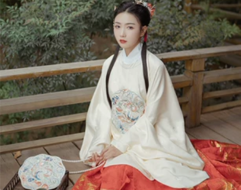 兰若庭 如约 圆领大襟 明制 汉服 暗纹 ...