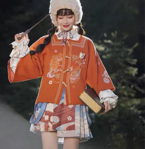 七月夕 冬日暖阳 改良汉服 xs绝版 全新...