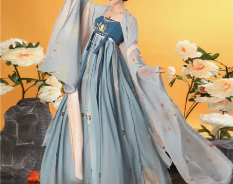 汉旭【至尊红颜】唐制诃子裙汉服女正品原创唐风大袖衫全套复原...