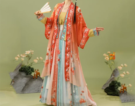 劲合汉服女中国风【半城桃色】宋制长褙子三件...