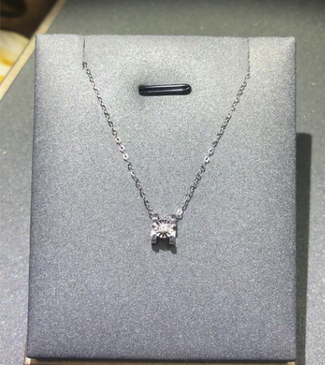 纯18K天然南非钻石 白金款 轻奢福利天然...