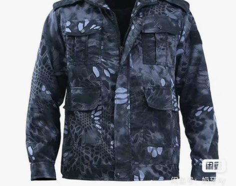 质量超好迷彩服黑蟒纹劳保服军迷户外男女套装...