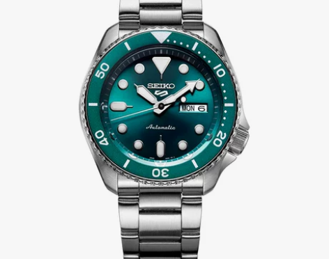 新款SEIKO精工5号官方正品手表男日本绿...