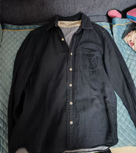 无印良品 男士衬衫 170/92A  9成...