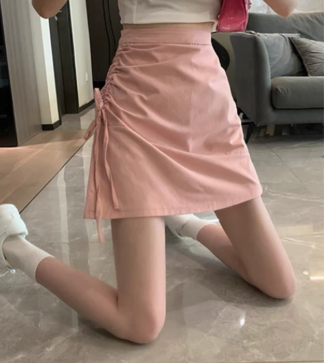 粉色a字裙s码 尺码在最后一张图 穿一次 ...