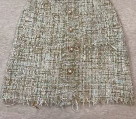 小香风半身裙毛呢裙A字裙珍珠裙，S和S码的...