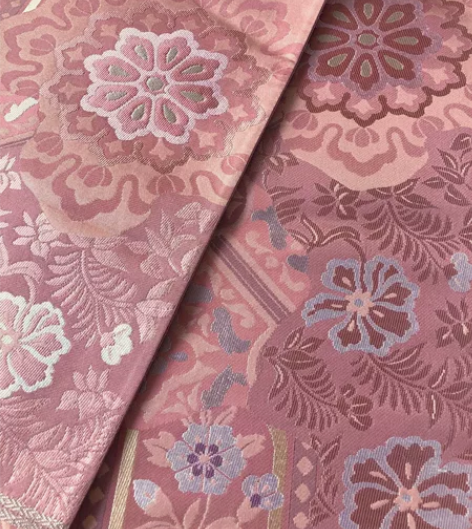 kiya喜屋浅红天平锦正仓院袋带和服 材质...