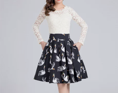 2015新款裙子夏高腰百褶裙中裙半身裙显瘦...