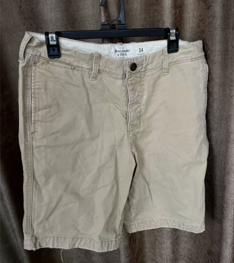 全新A##amp；amp；F牛仔短裤男士休...