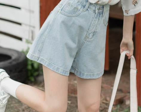 茉语家牛仔短裤 L码 没穿几次 满60可包...