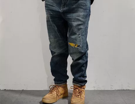 古伦仕/GULUNSHU 秋款破洞牛仔裤长...